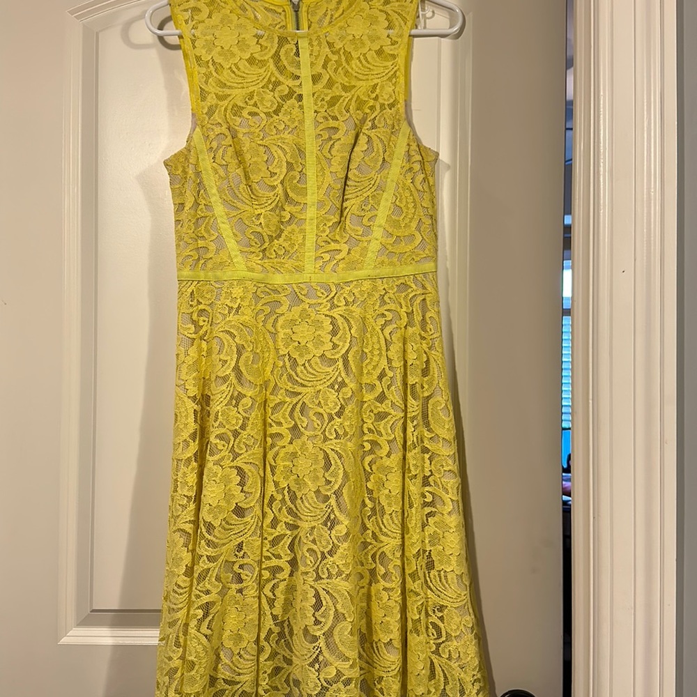 Lace yellow sundress size 4